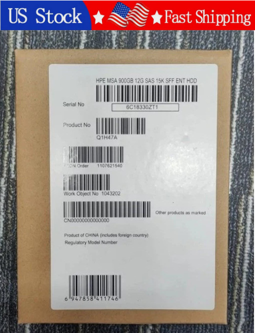 New HPE Q1H47A 873371-001 900GB 2.5" 12G SAS 15K MSA Enterprise HDD