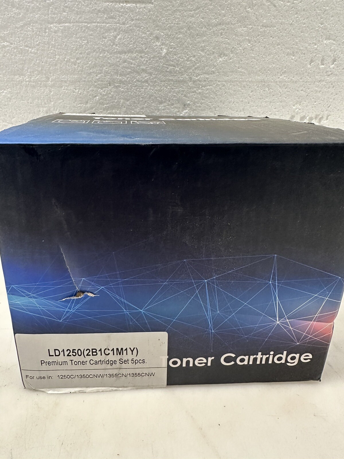 NEW MM 5 Toner Cartridges  For 1250c 1350cnw 1355cn 1355cnw 2 Black 1 Cy Mag Yel