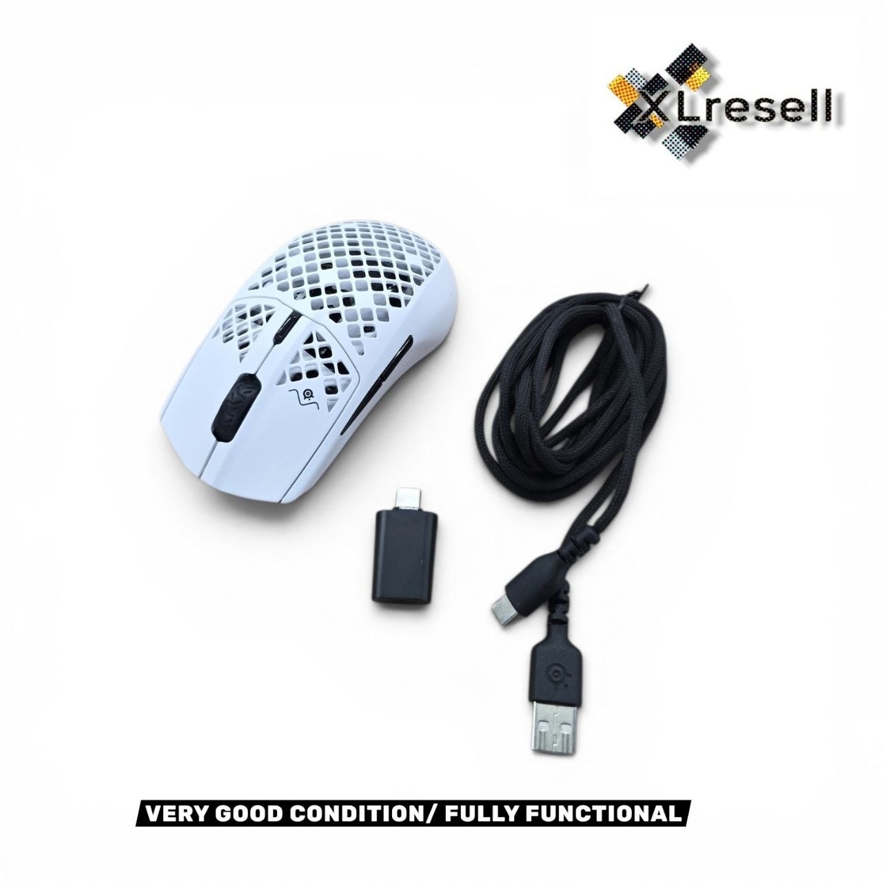 SteelSeries Aerox 3 Wireless (2022) Snow Optical Mouse LED ultralight USBC White