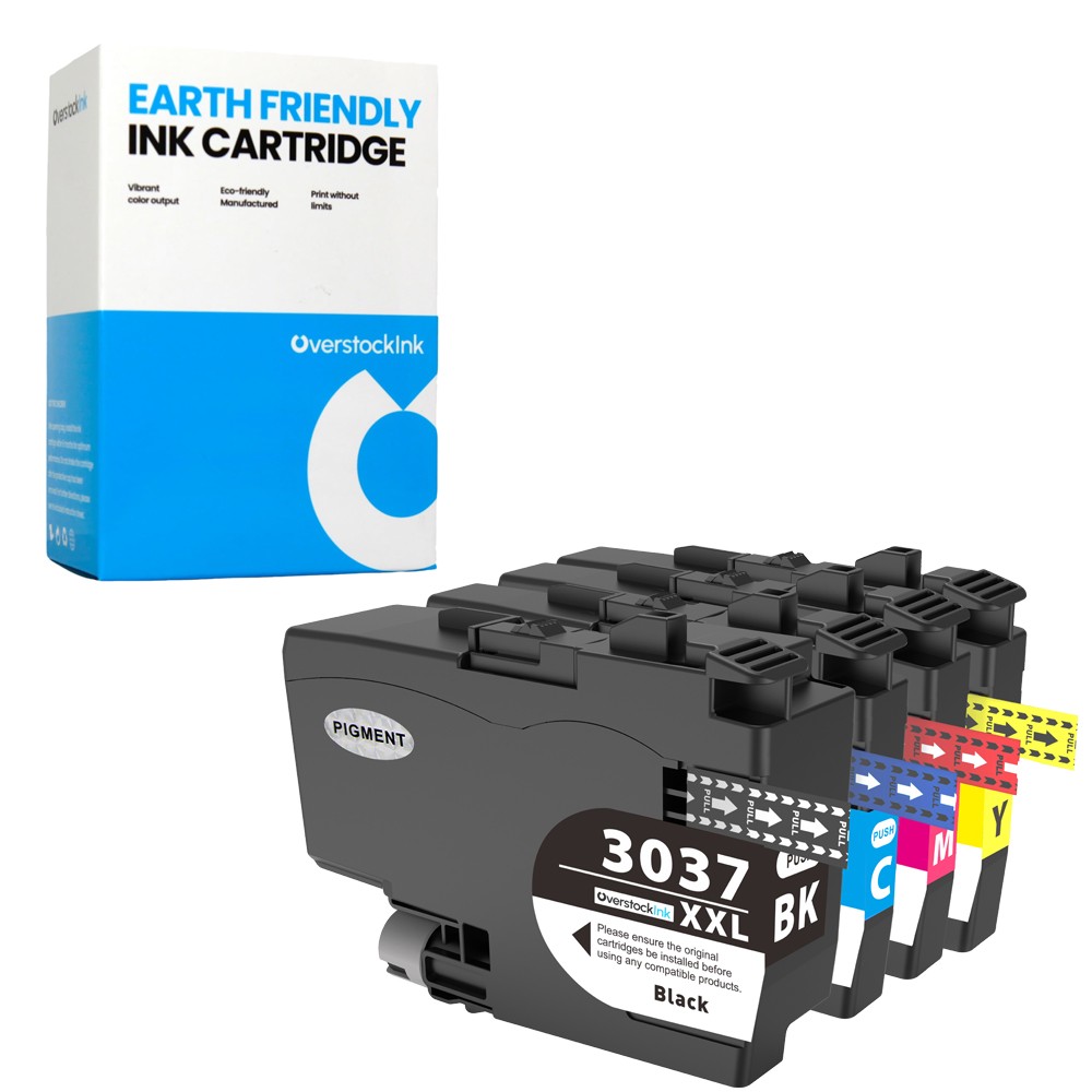 4PK OSI Compatible LC3037 Ink Cartridges Combo fits Brother MFC-J6545DW J6945DW
