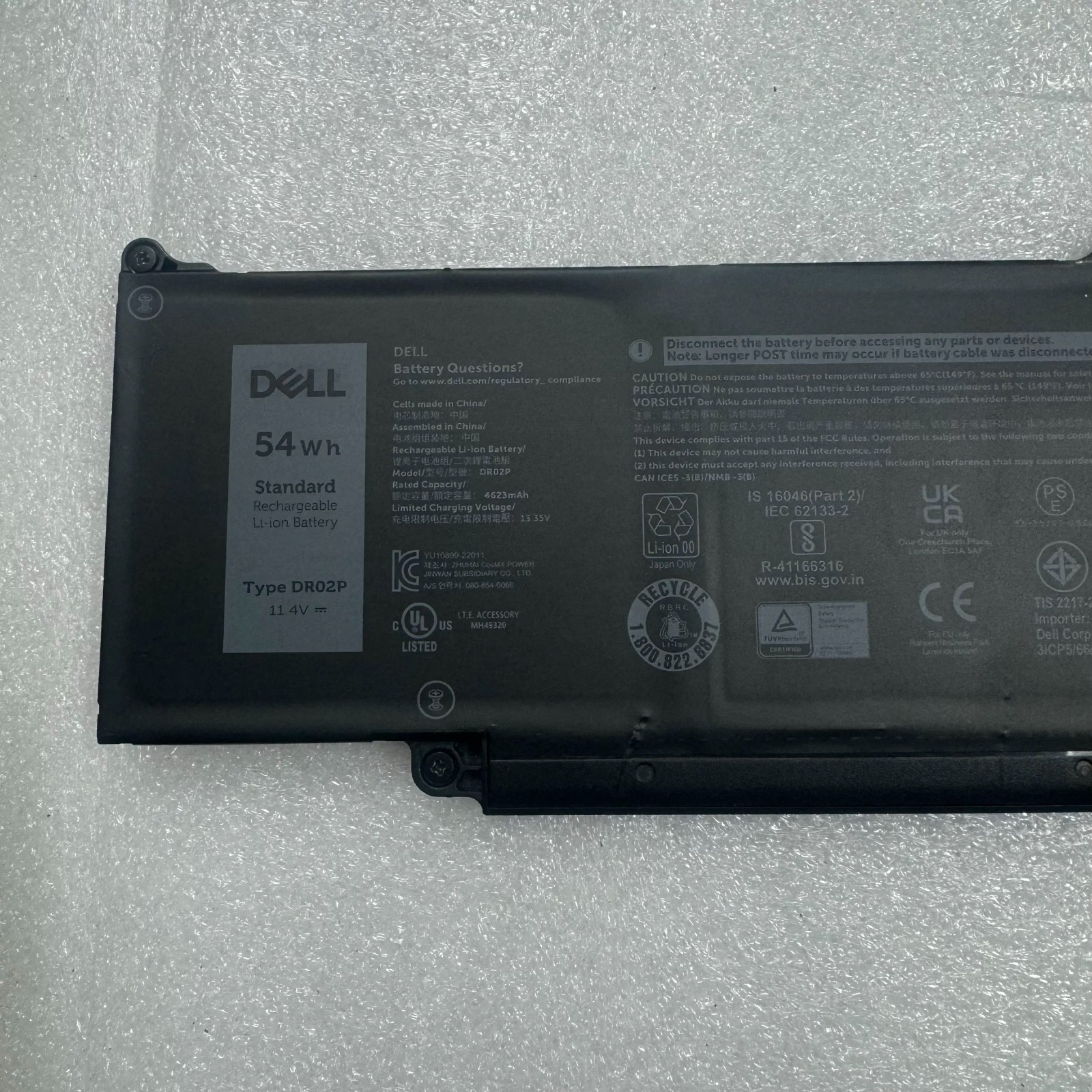 NEW OEM 54WH 11.4V DR02P Battery For dell Latitude 3340 3440 3540 3480 5440 5540