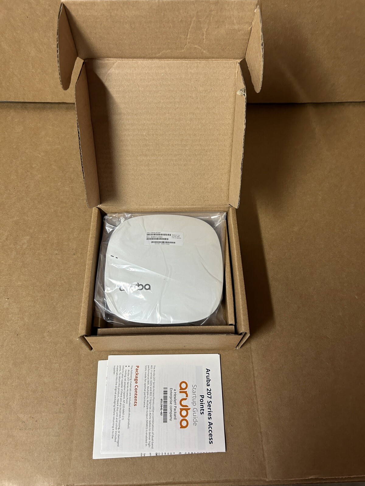JX955A HPE Aruba Instant IAP-207(US) 802.11b/ac 2x2:2 Dual Rad AP HPE NEW OPEN