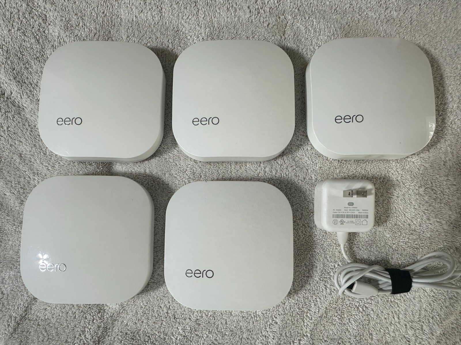 Eero Pro B010001 2nd Generation AC Tri-Band Mesh Router - White (5 Total)