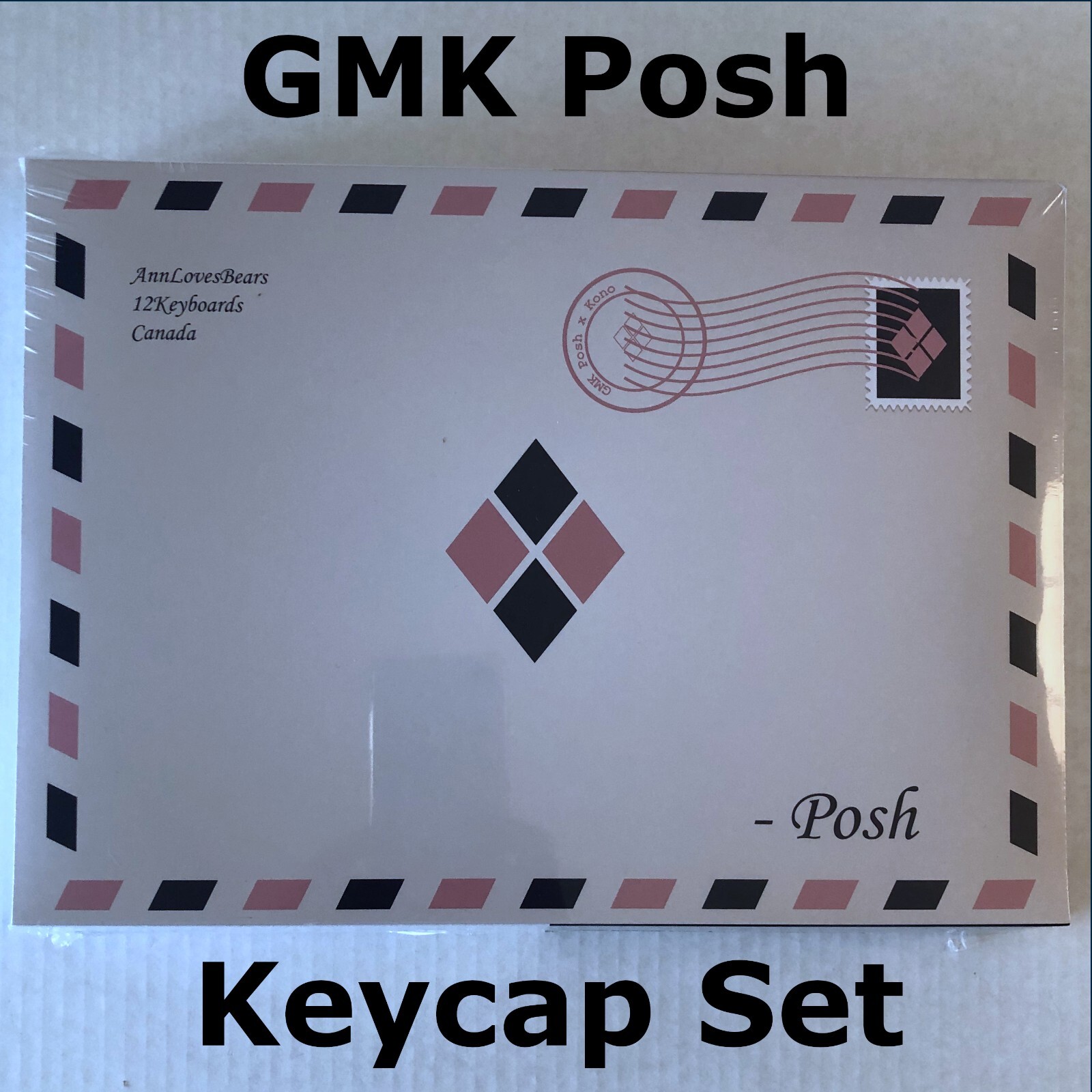 GMK Posh - SEALED BASE SET - Double Shot ABS Keycaps For Keyboards