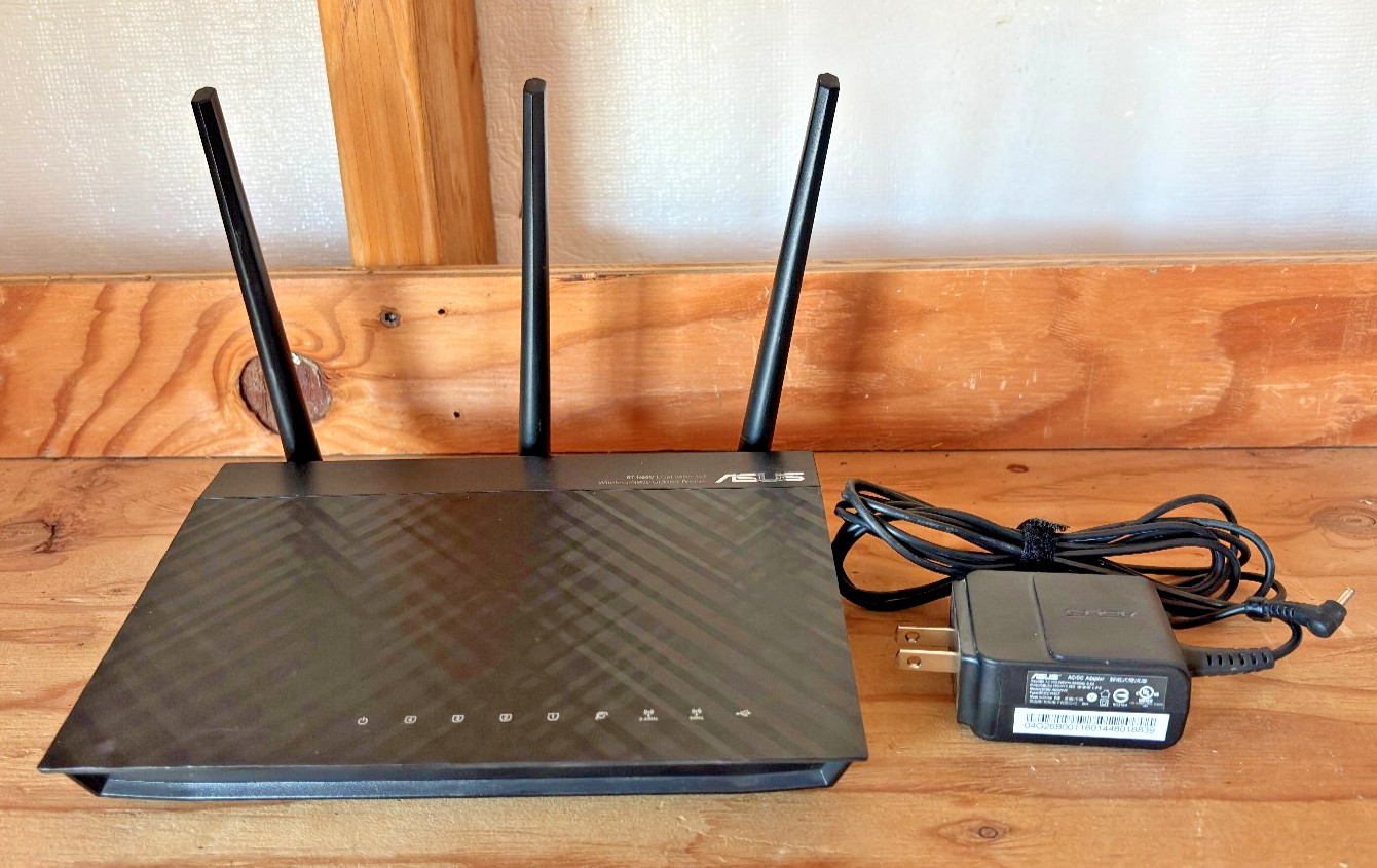 ASUS RT-N66U 450 Mbps 4-Port Dual Band N Router⚡️🔌 PSU Included