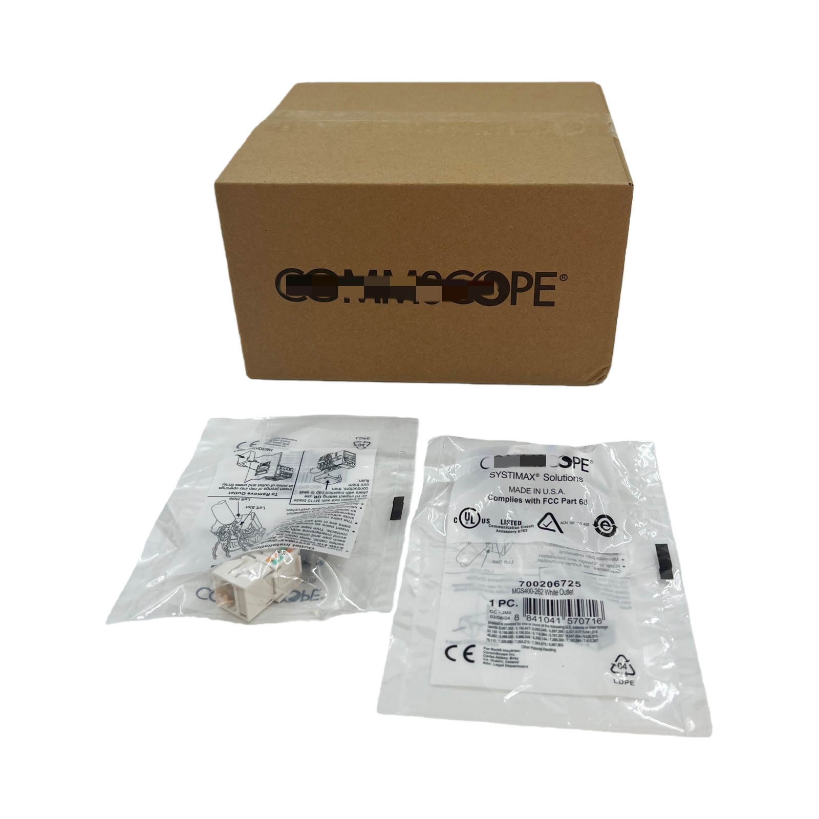 25PCS For CommScope Category 6 Gigabit Network Jack Module RJ45CAT6 MGS400-262