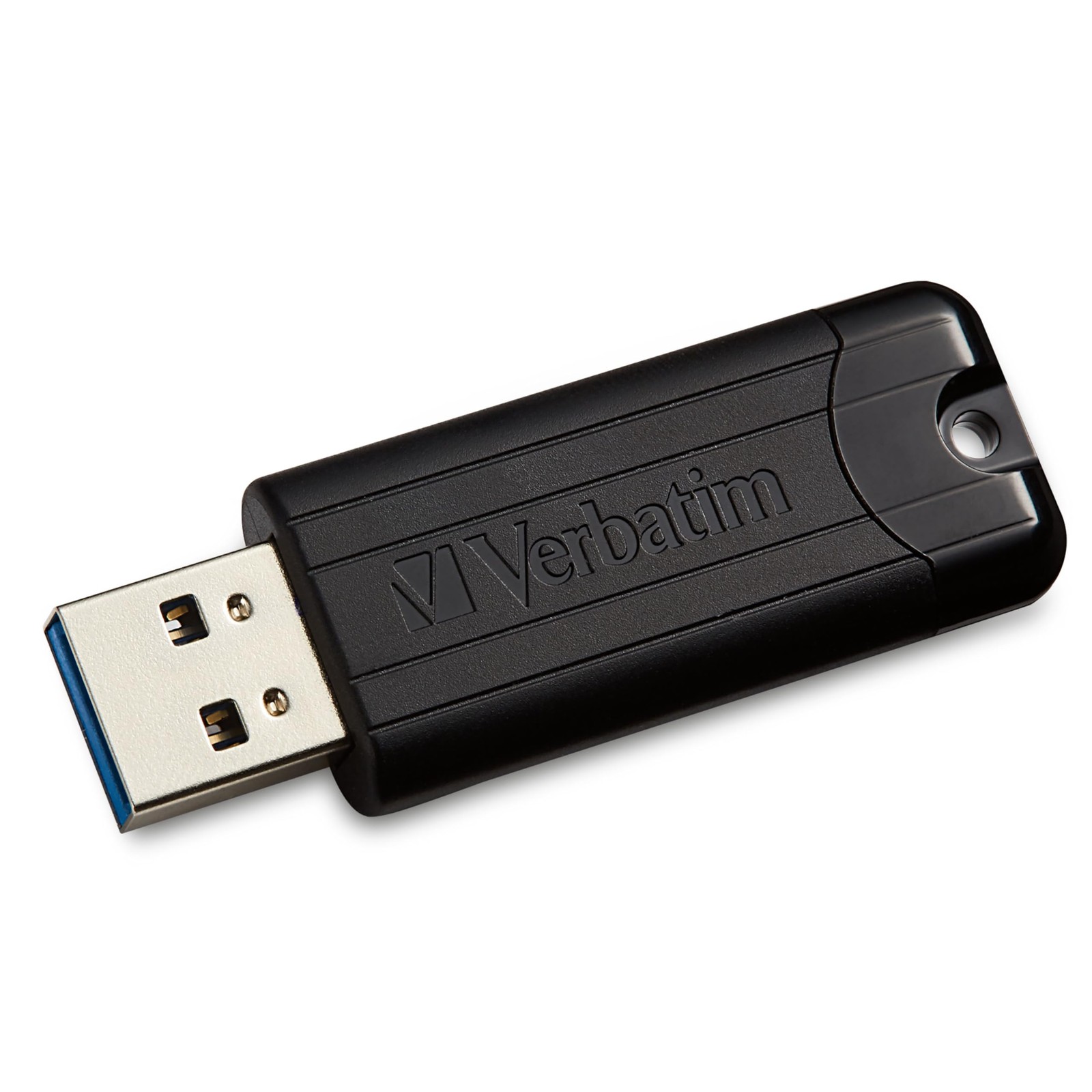 Verbatim 49319 128GB Store'n'Go Pinstripe USB 3.2 Gen 1 Flash Drive, Black