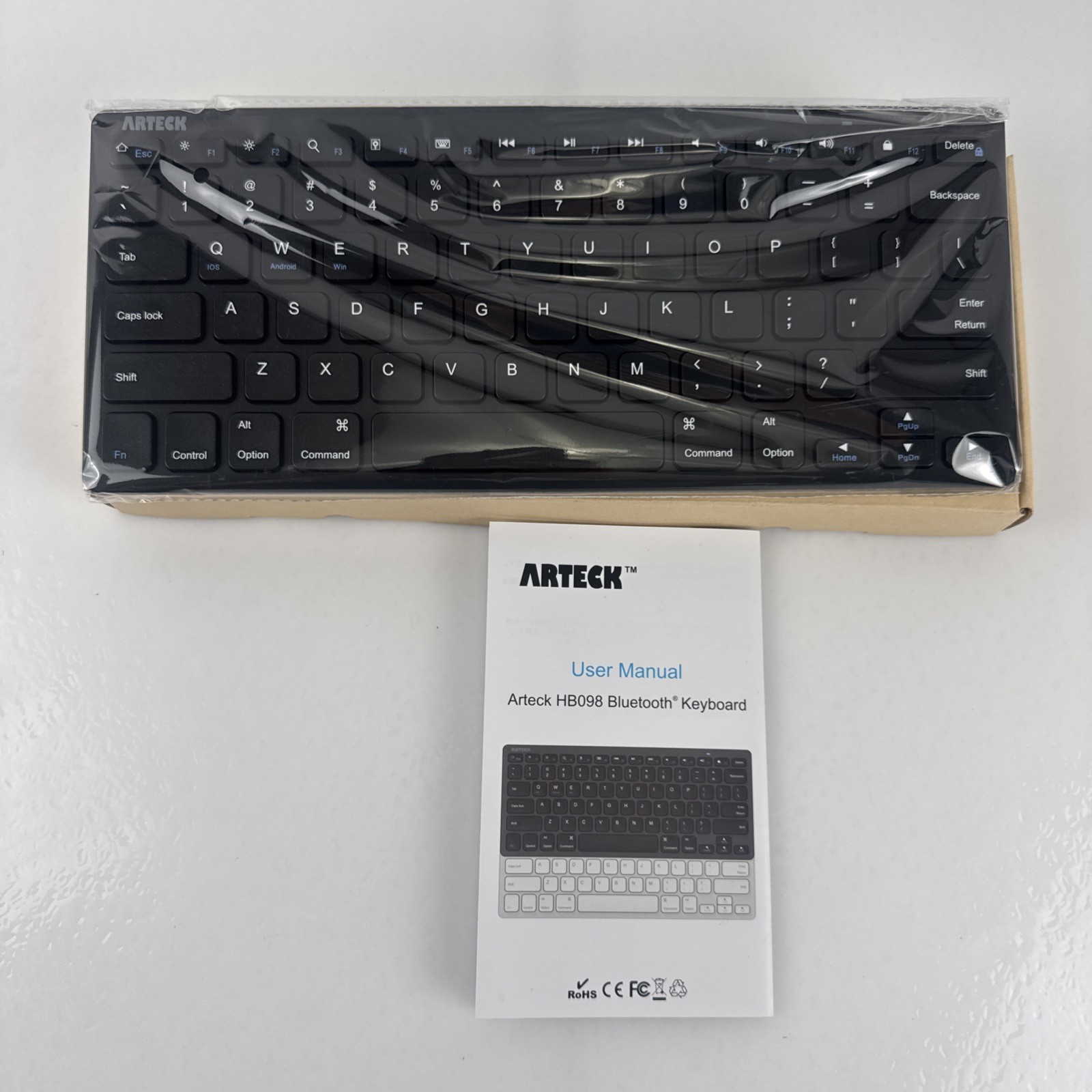 Arteck HB098 Universal Slim Portable Wireless Bluetooth Keyboard Windows Android