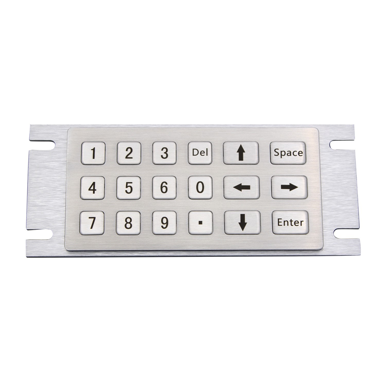 Metal Rugged Keyboard with 18 Key Vandal Proof 304 Stainless Steel Custom Keypad