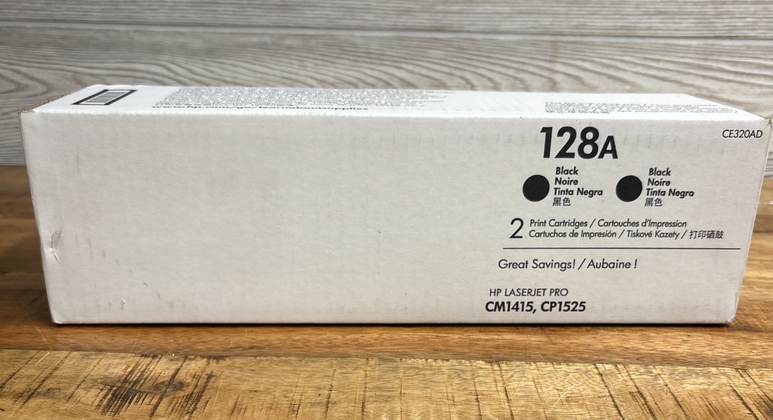 HP 128A CE320AD Black Toner Cartridge Genuine OEM  - Laserjet Pro Sealed