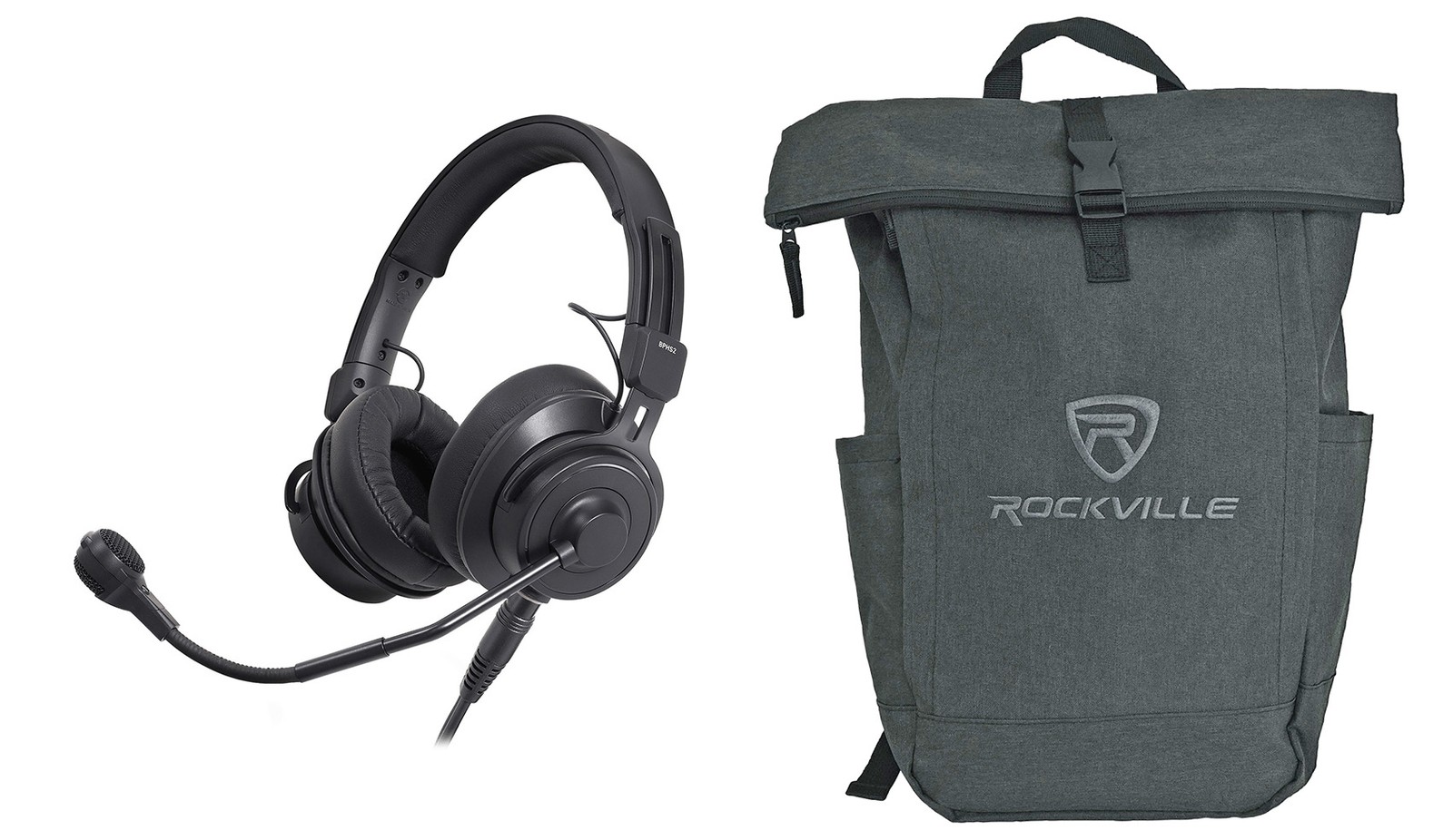 Audio Technica BPHS2a-XF4 Broadcast Stereo Headset in 4-Pin XLRF+Backpack