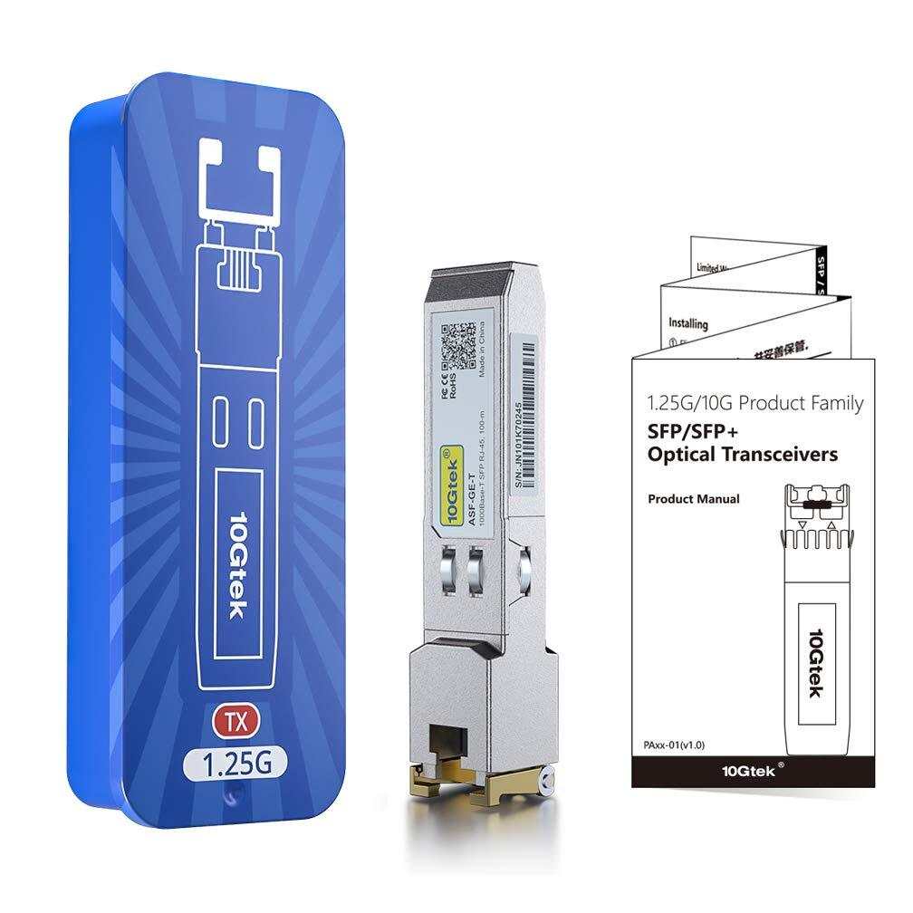 For Cisco SFP-GE-T, UF-RJ45-1G Transceiver 1000BASE-T Copper SFP to RJ45