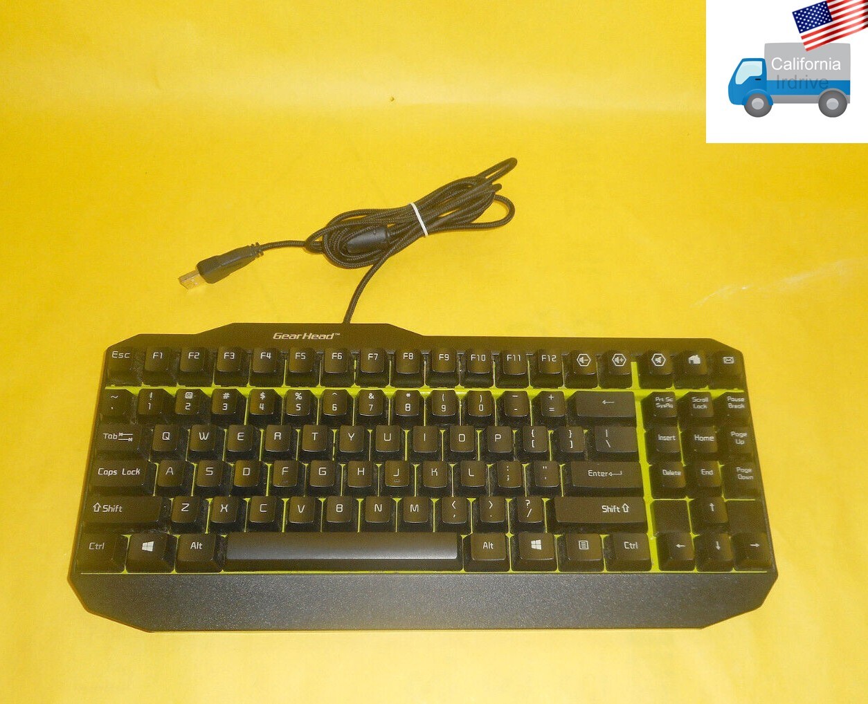 Genuine GearHead USB Wired Mechanical Gaming Keyboard w/ Linear Switches KB5500M