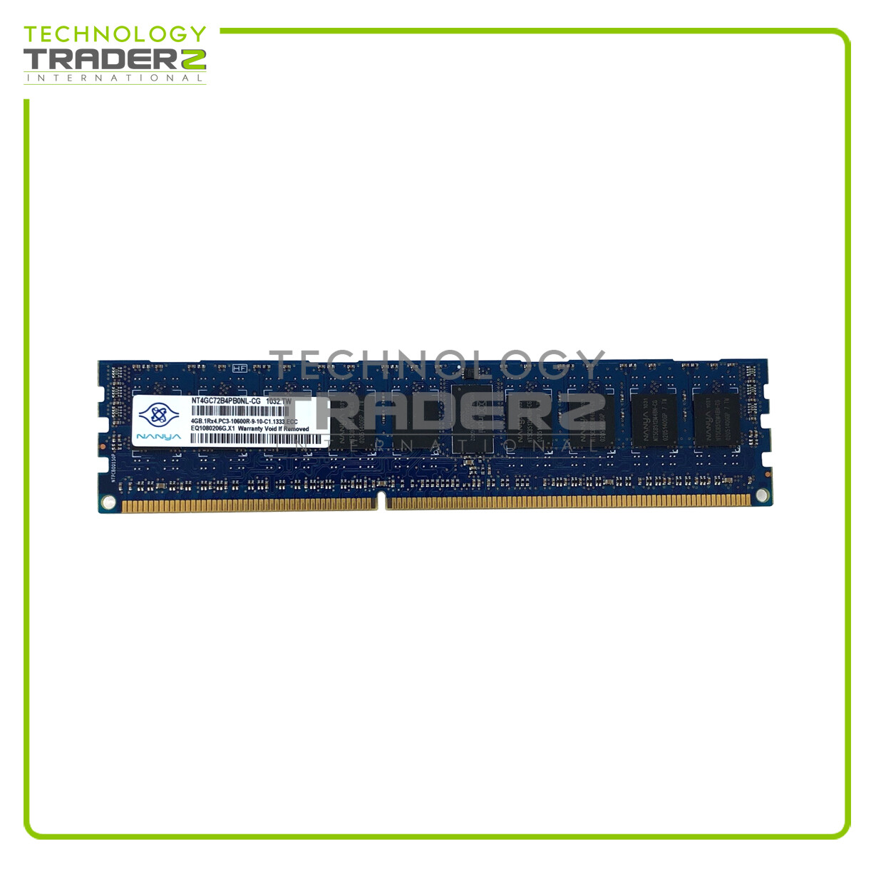 LOT OF 4 Nanya 4GB PC3-10600 1333MHz ECC Memory NT4GC72B4PB0NL-CG