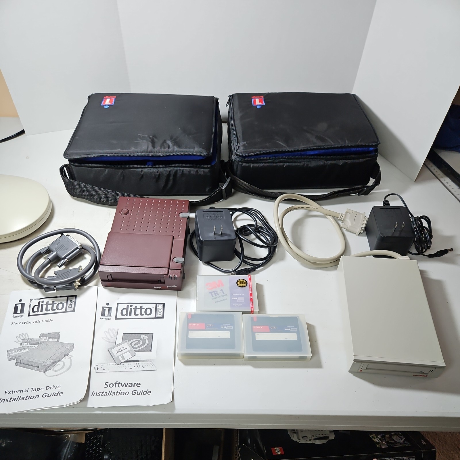 Vintage IOMEGA DITTO EASY 800 Model 1080-PX3 and 1080-PX2 Read Description 