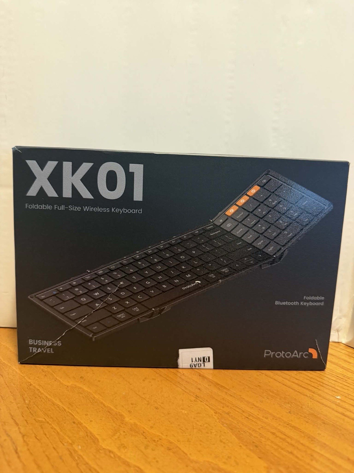 ProtoArc XK01 Foldable Full Size Wireless Bluetooth Keyboard Business Travel