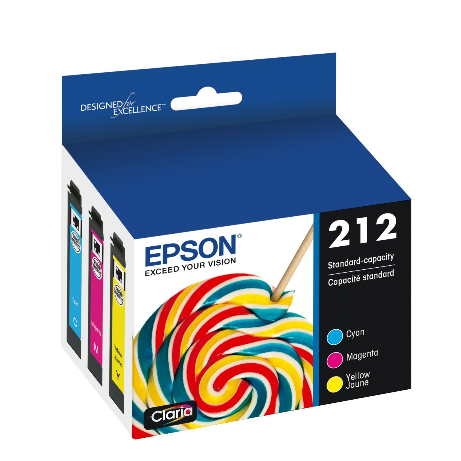 Genuine Epson 212 Ink Cartridge Tri-Color for XP-4100 XP-4105 WF-2830 WF-2850 