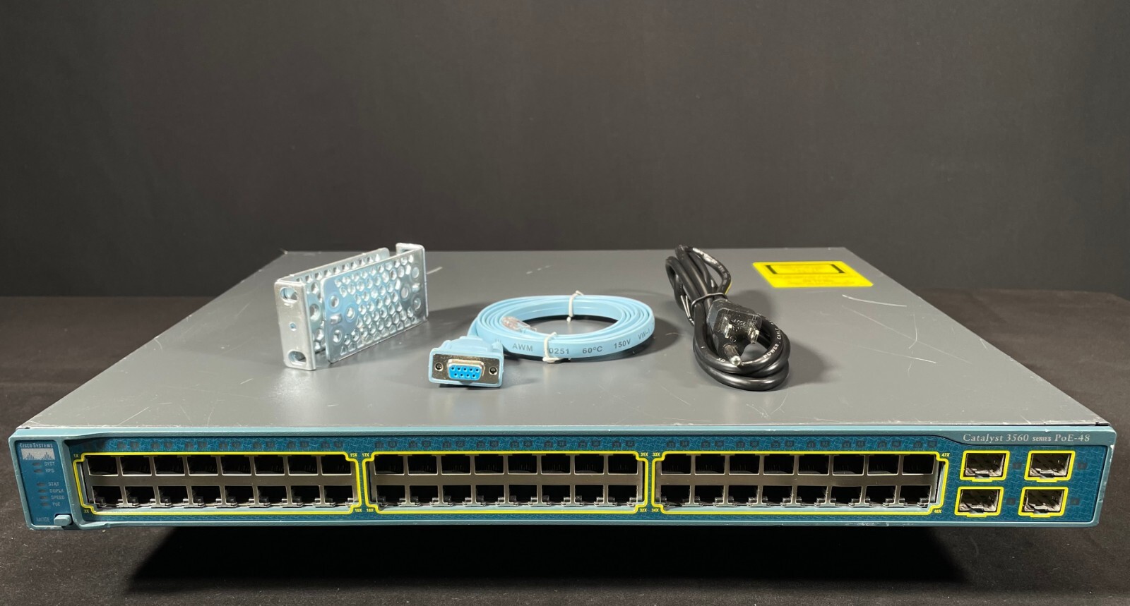 Cisco WS-C3750G-48PS-S 48 Port PoE 3750G Gigabit Switch - Same Day Shipping