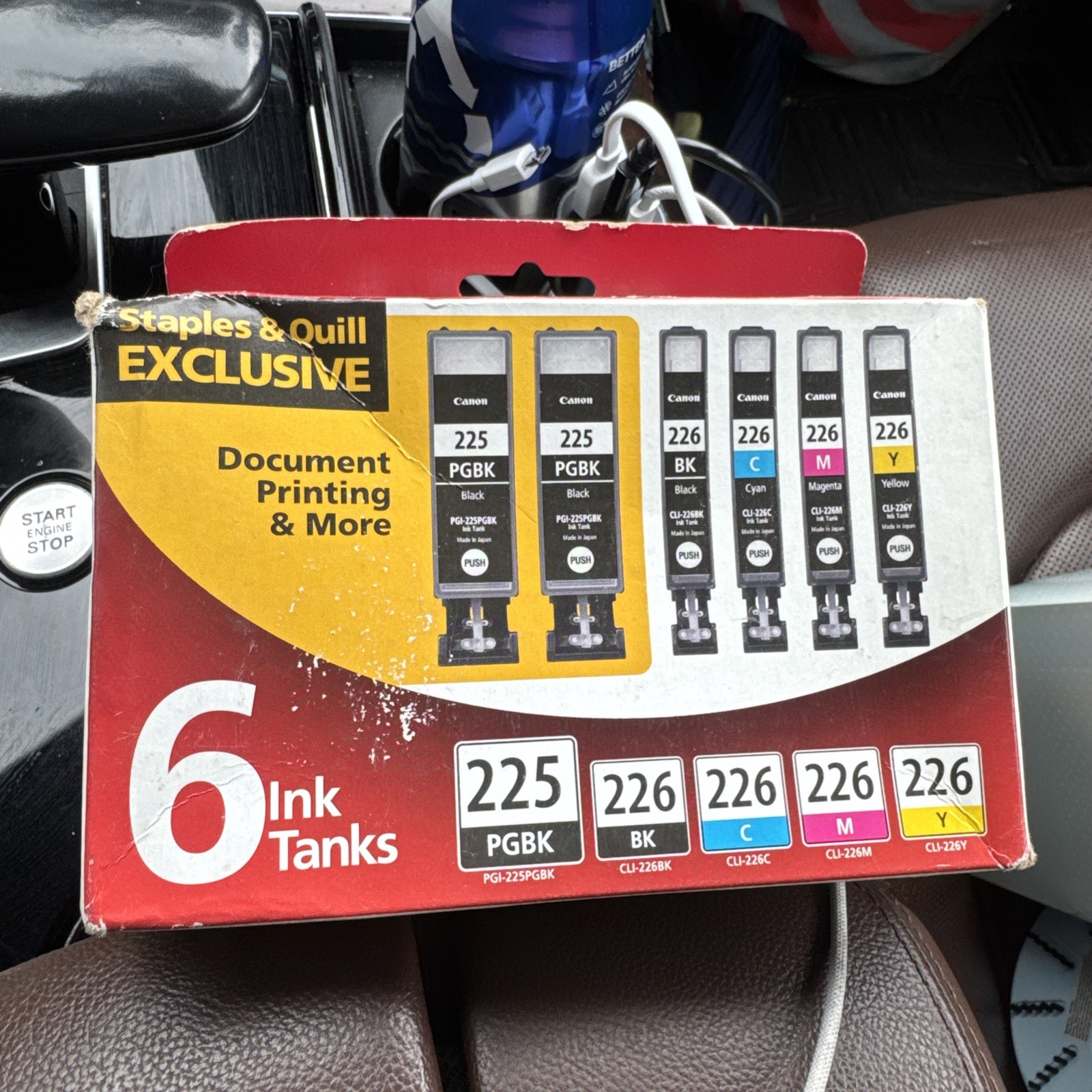 Canon Black/Photo Black/Cyan/Magenta/Yellow Standard Yield Ink Cartridge, 6/Pack