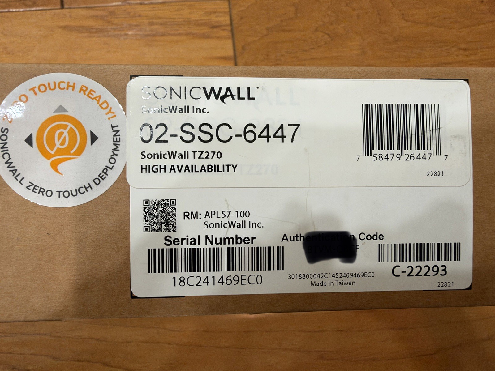 NEW SonicWALL TZ270 High Availability  02-SSC-6447 Sealed Box