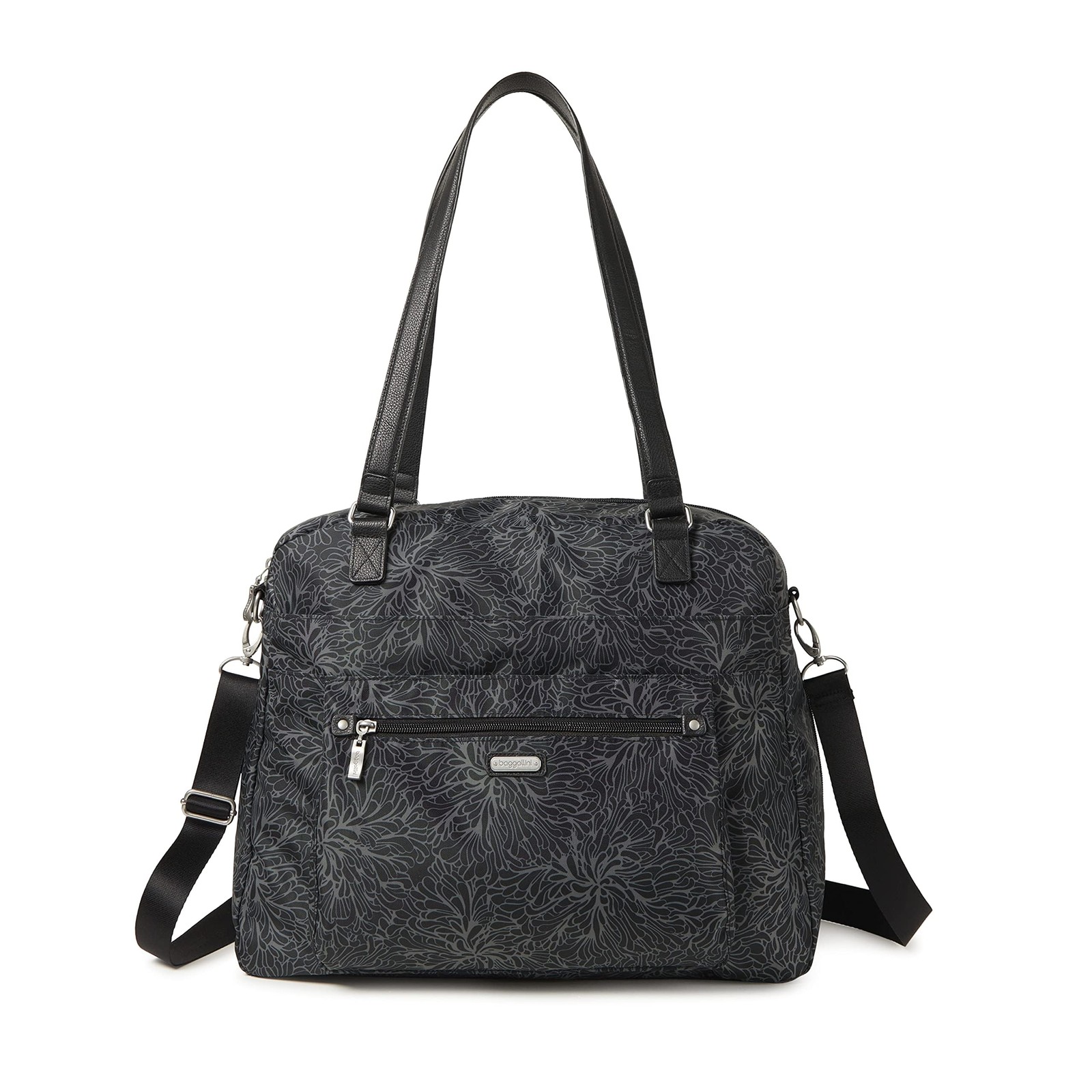 Baggallini Overnight Expandable Laptop Tote - 16.5"x13.5" One Size, Midnight