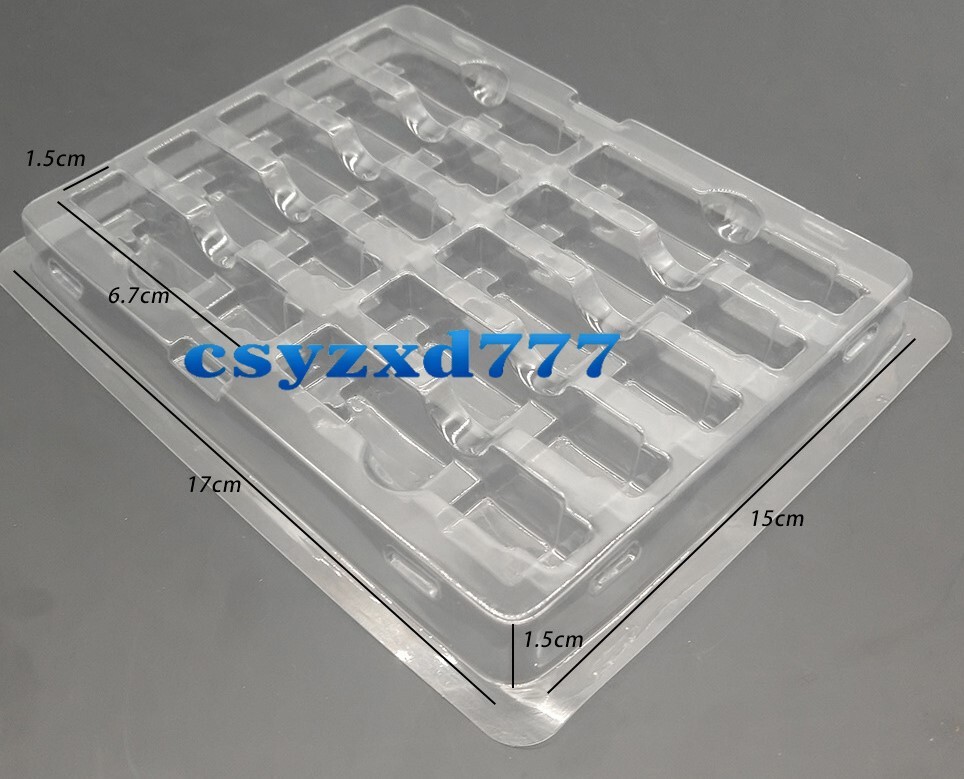 20pcs 17*15cm Universal SFP/SFP+ Transceiver Clamshell Blister Pack Storage Case