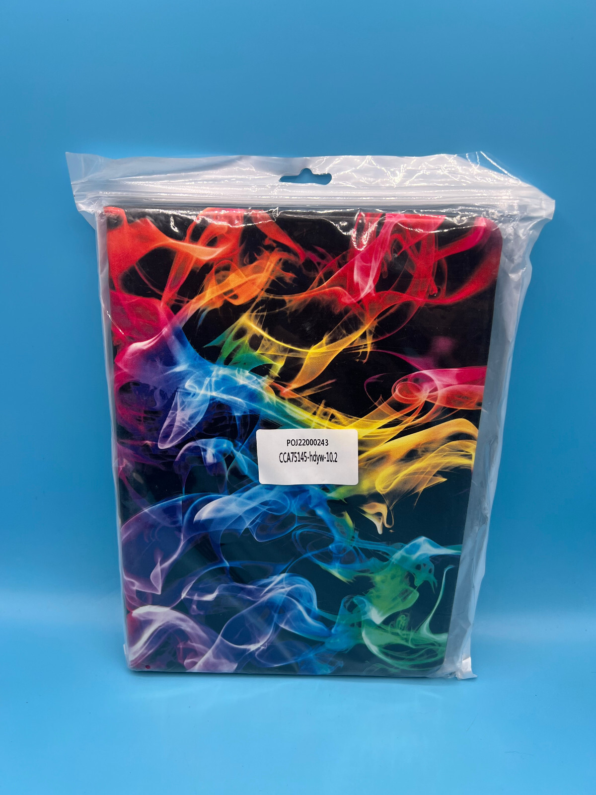 Vimorco Folding Folio Case for iPad 10.2 - Colorful Smoke Design