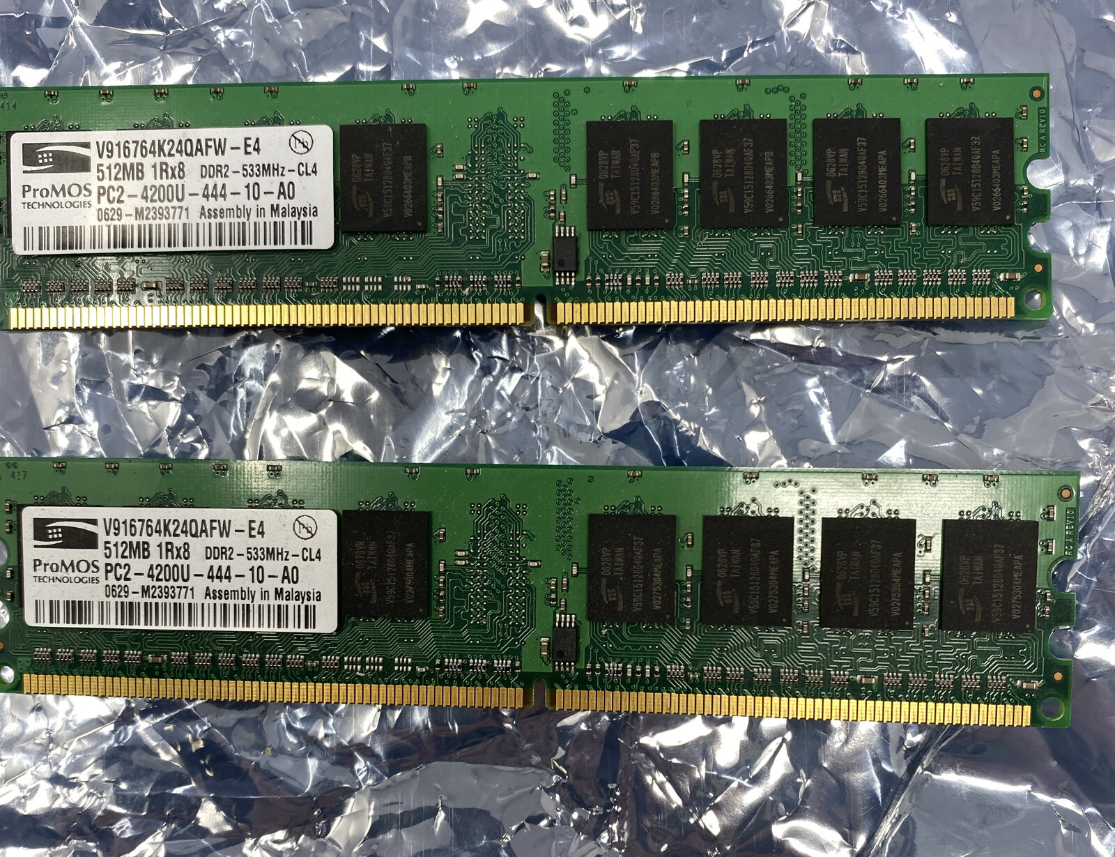 1GB Kit ProMOS V916764K24QAFW-E4 PC2-4200U DDR2 1Rx8 Computer Memory RAM TESTED