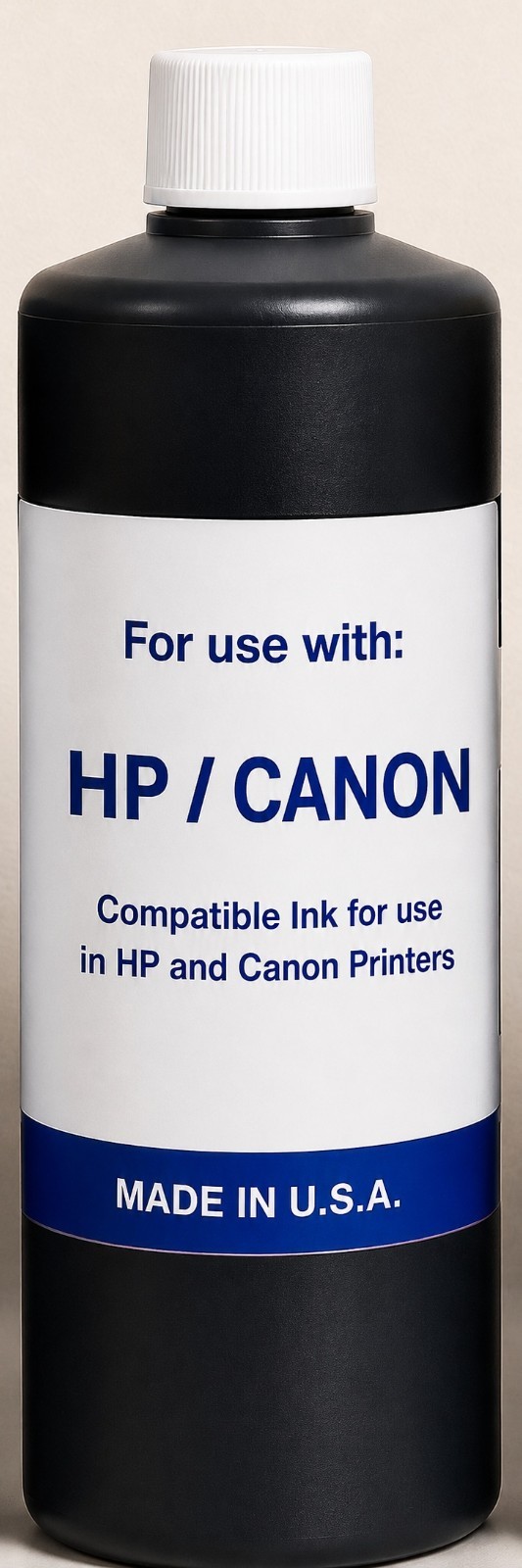 1,000 ML BLACK DYE INK FOR HP CANON DESKJET PRINTER UNIVERSAL BULK INK REFILL