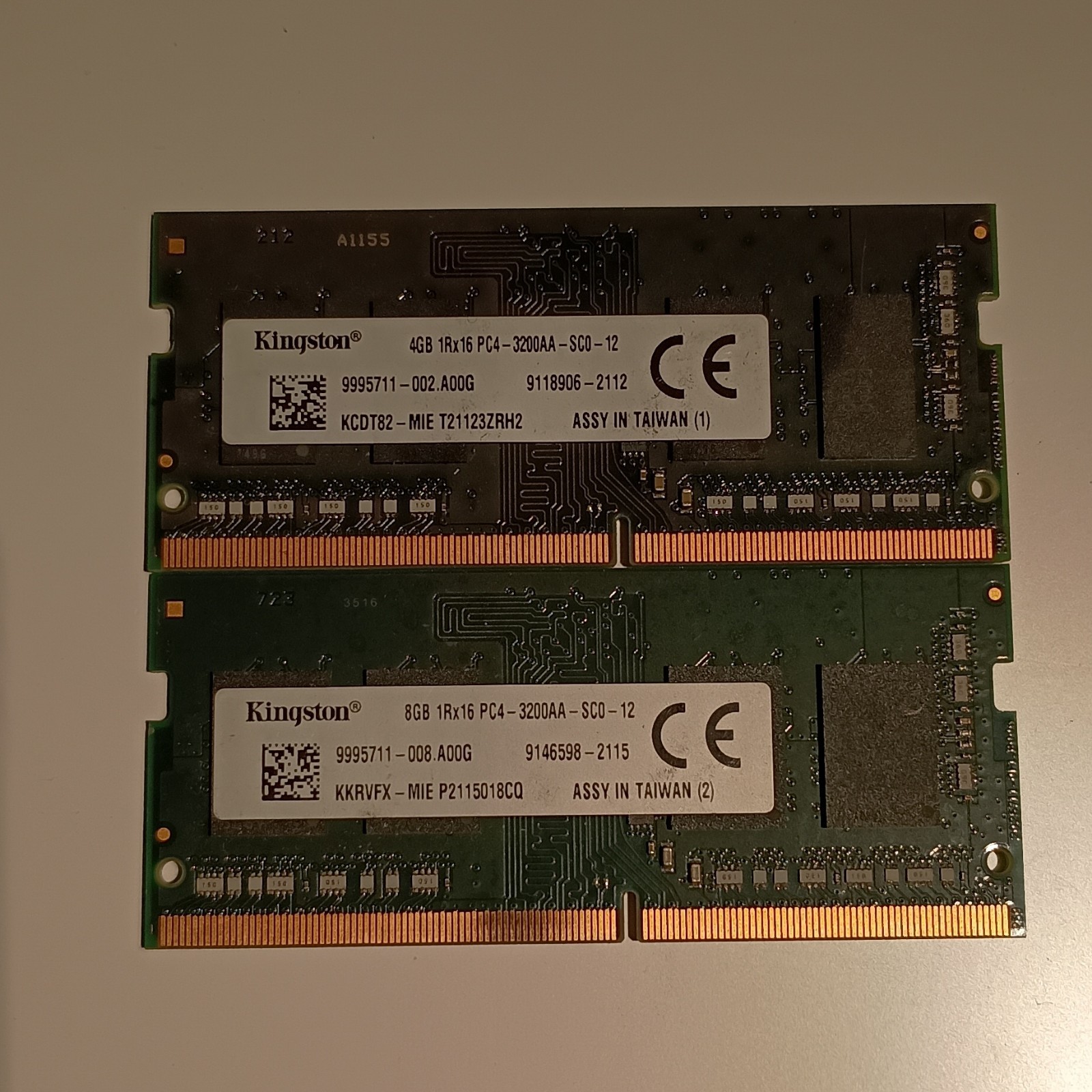 Kingston 12GB DDR4 PC4-3200AA - SC0-12  Memory RAM