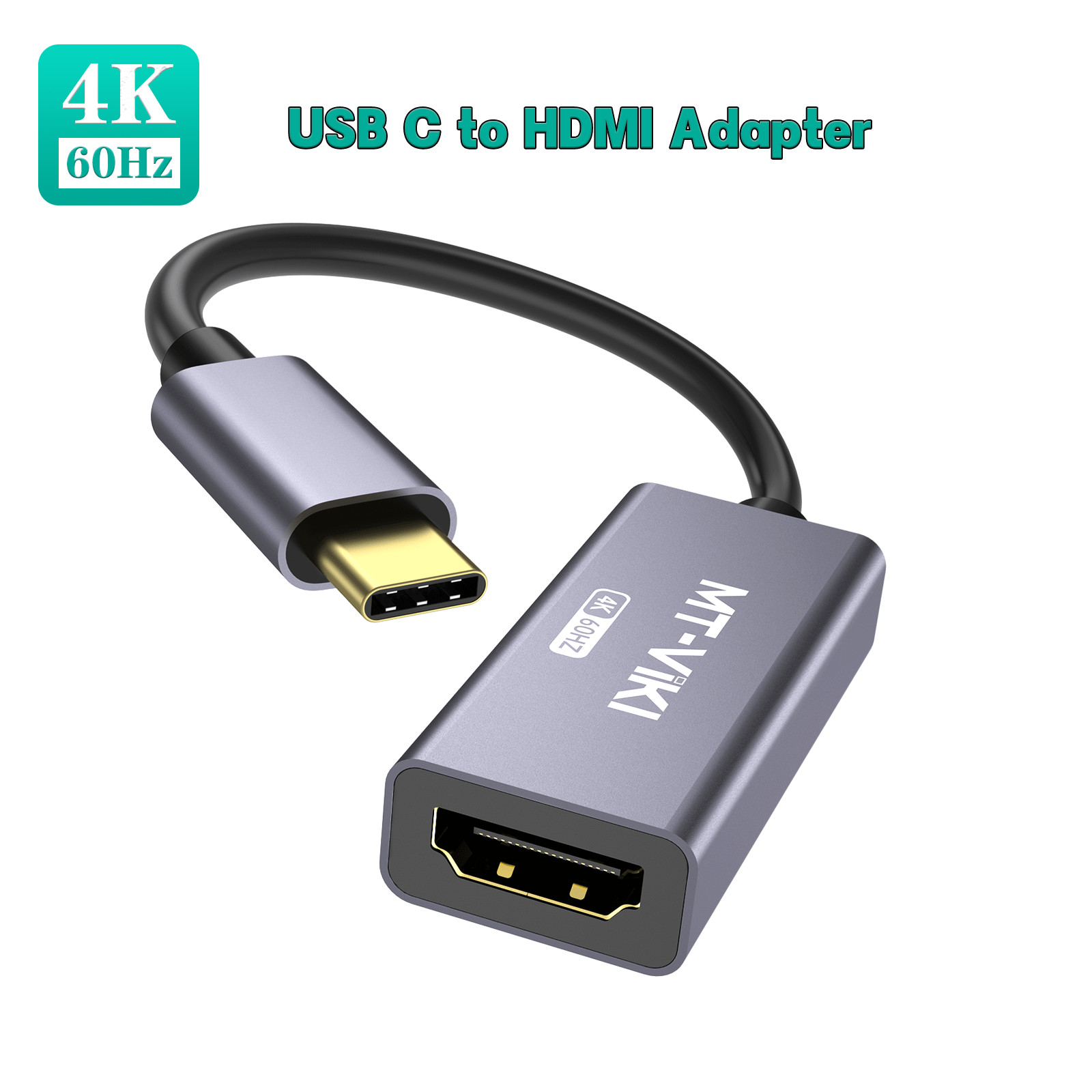 MT-VIKI 4K@60Hz Type USB C to HDMI Adapter Converter, works for Thunderbolt 3/4