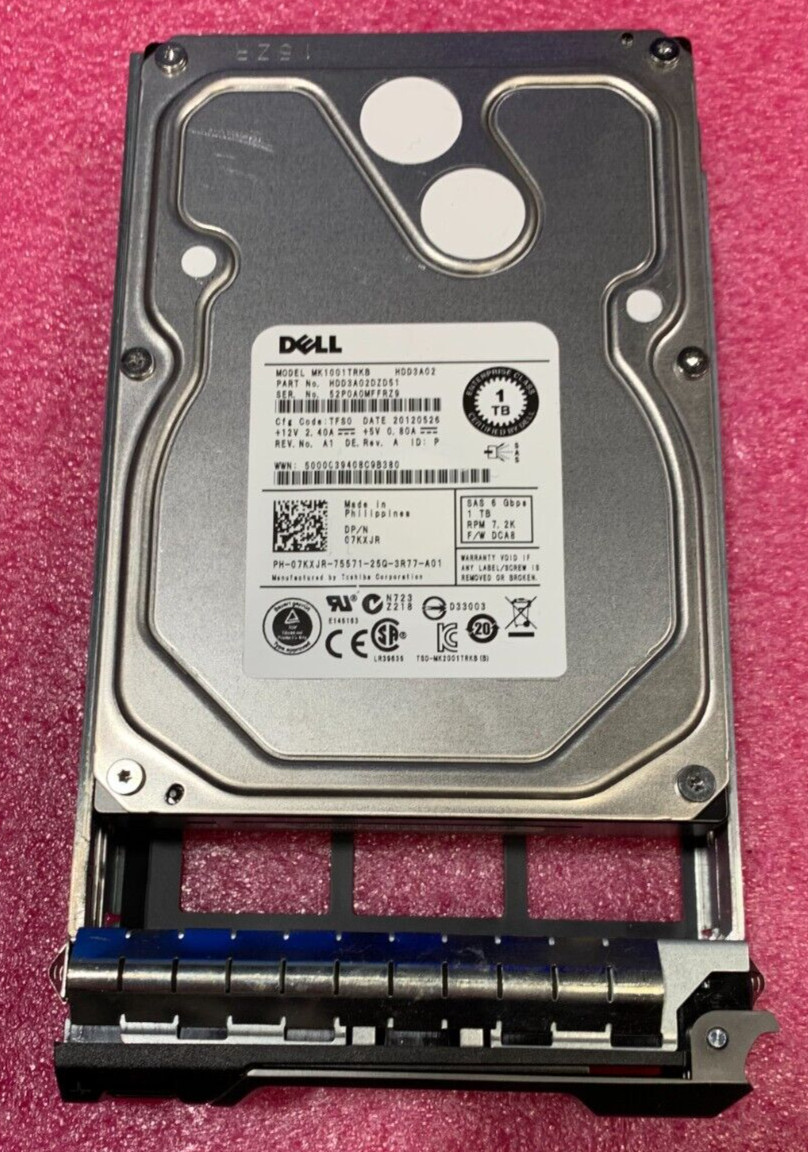 Dell MK1001TRKB HDD - 1TB SAS 6Gbps 7.2K RPM DCAB Firmware