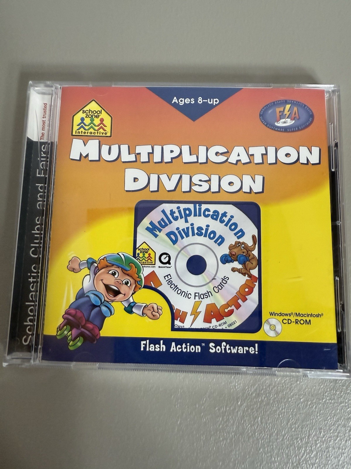 Vintage Flash Action Software "Multiplication Division" (PC/Mac CD-ROM 1999)