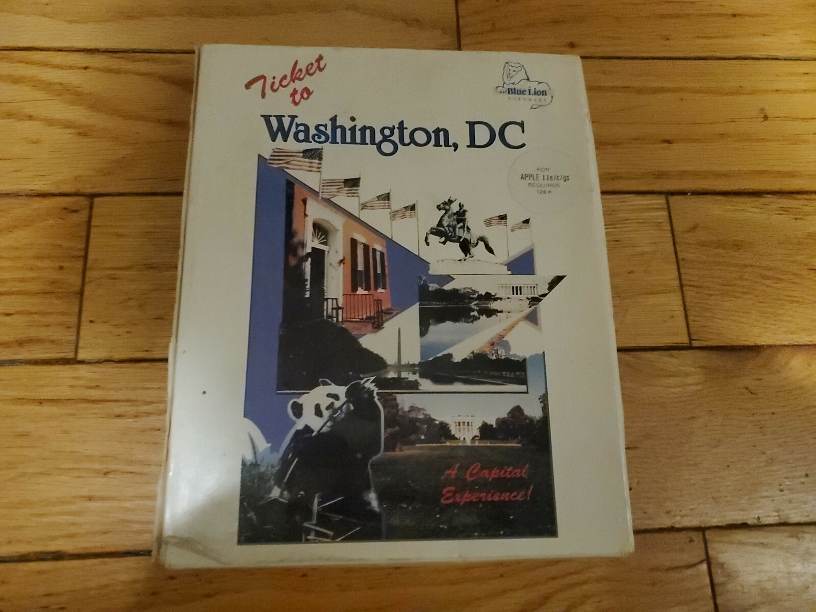 Vintage Apple IIe/C/gs Software Ticket To Washington DC
