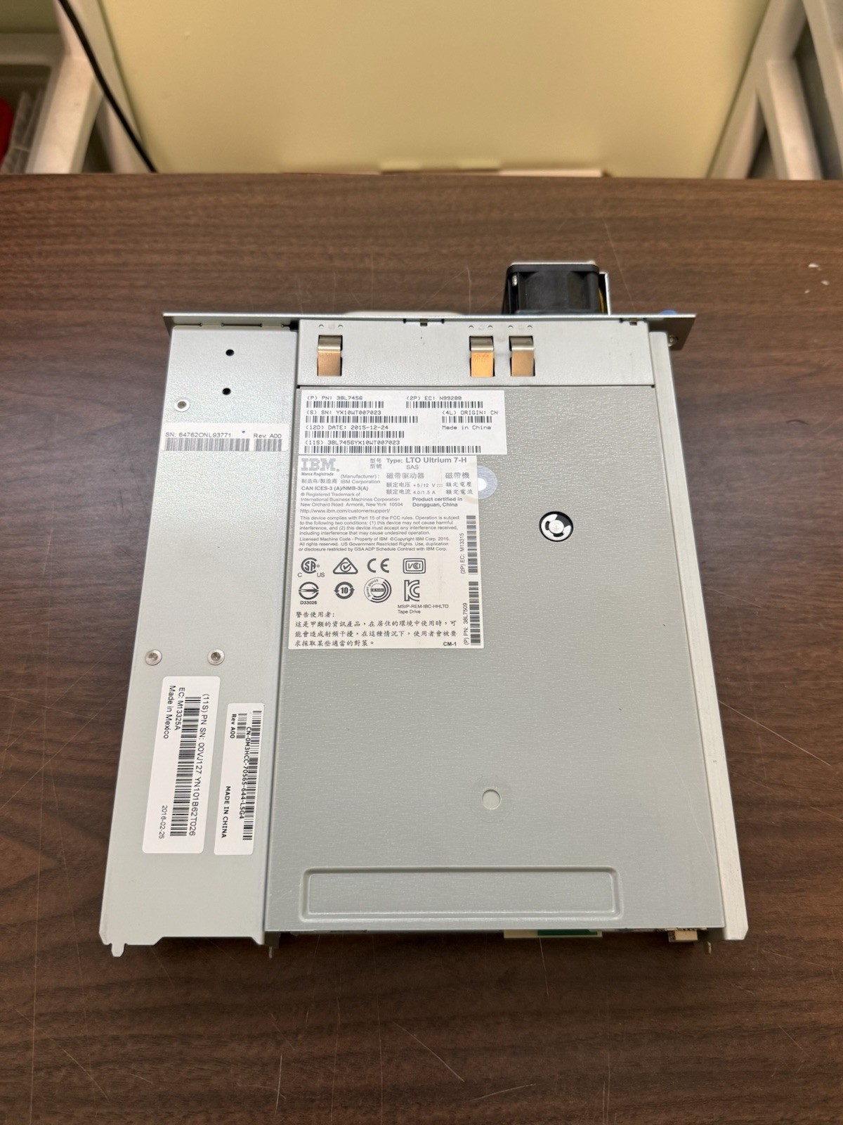 IBM LTO-7 Ultrium 7-H SAS Tape Drive 38L7456 Dell TL2000 TL4000 - PARTS/REPAIR