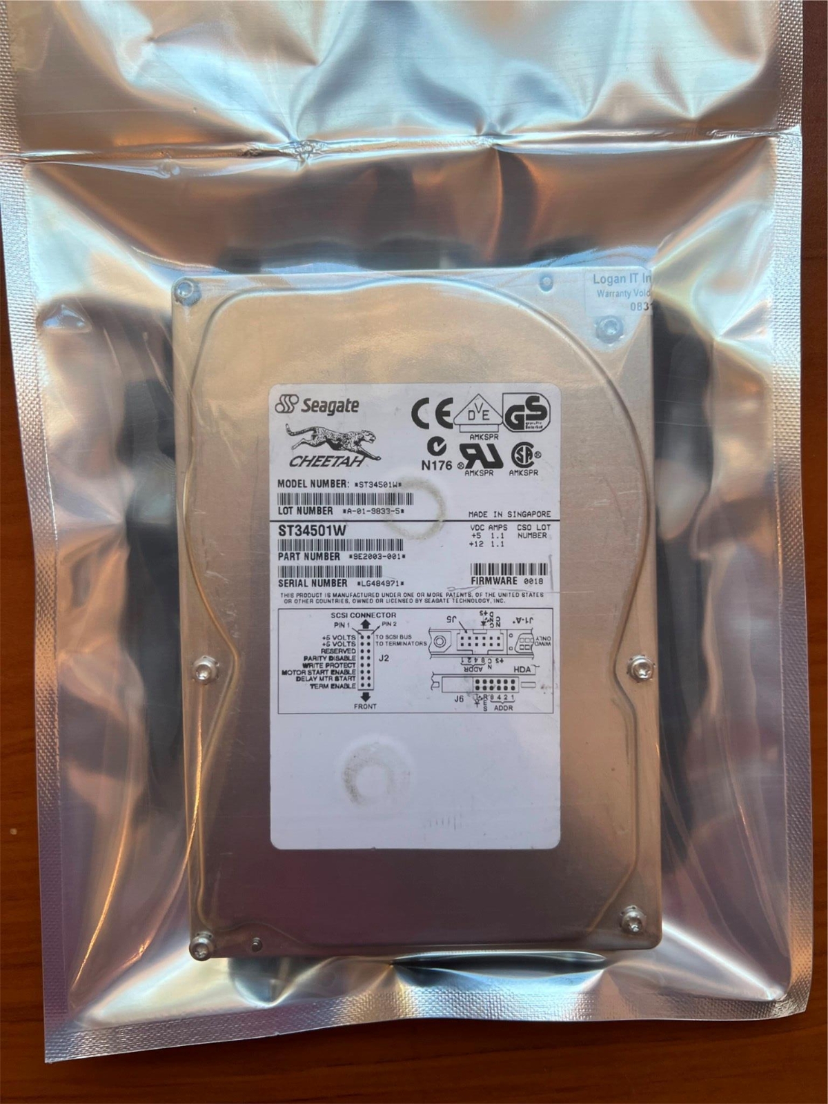 Seagate Cheetah 4LP 4.55GB Internal 10000RPM 3.5" ST34501W HDD