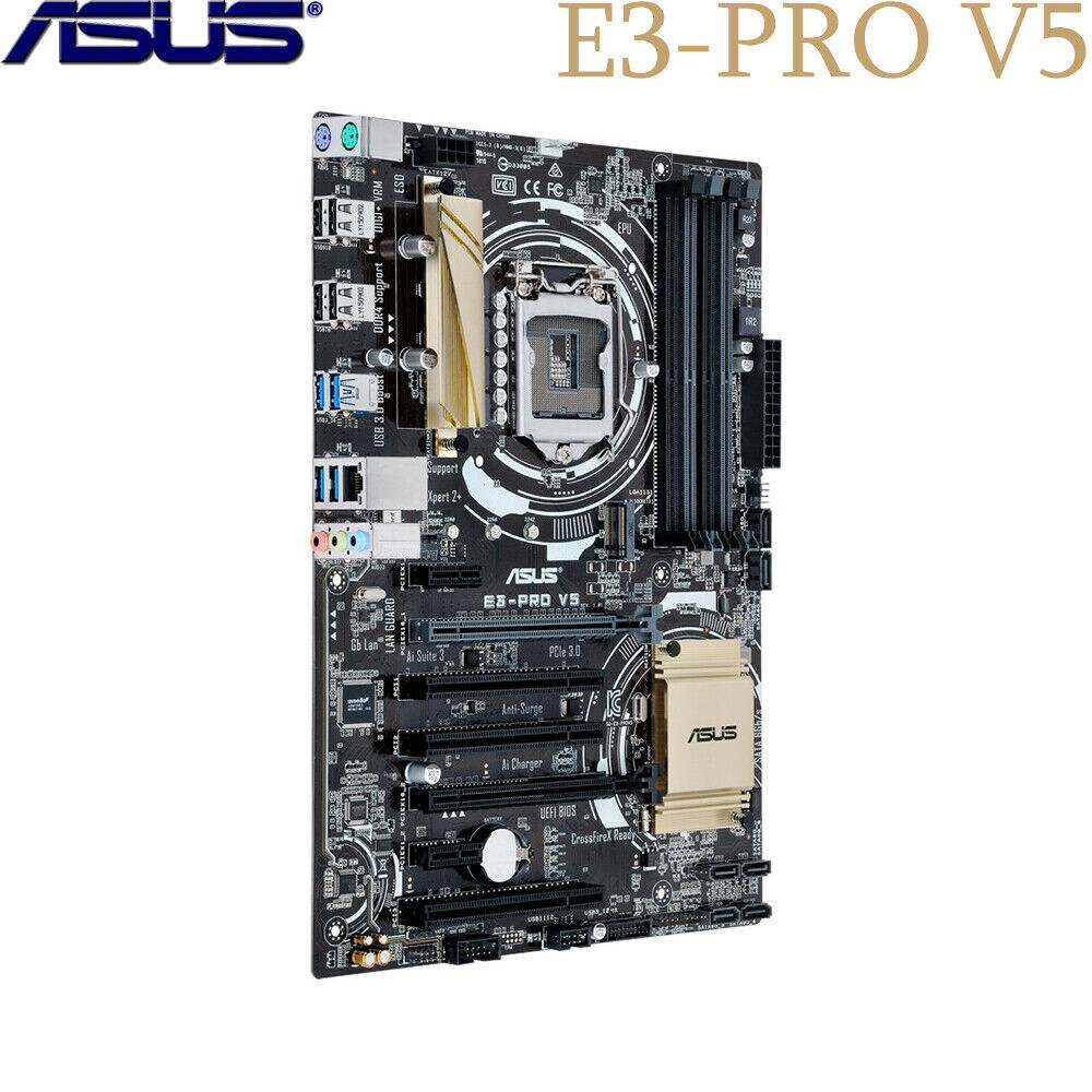 Asus E3-PRO V5 Motherboard Intel C232 DDR4 ATX LGA1151 For Xeon E3-V5/V6