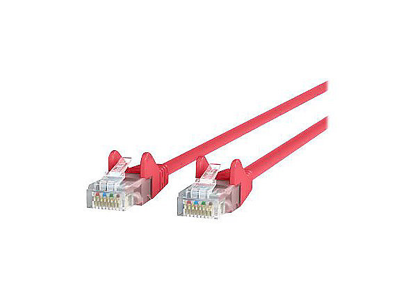 Belkin 3' CAT5e or CAT5 Snagless RJ45 Patch Cable Red