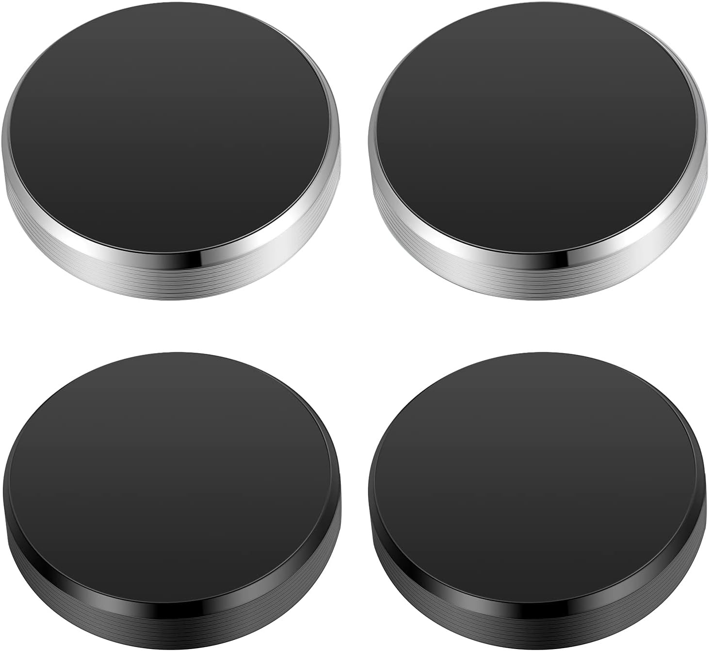 4 Pieces Magnetic Phone Car Mount Flat Cell Phone Holder Universal Stick on