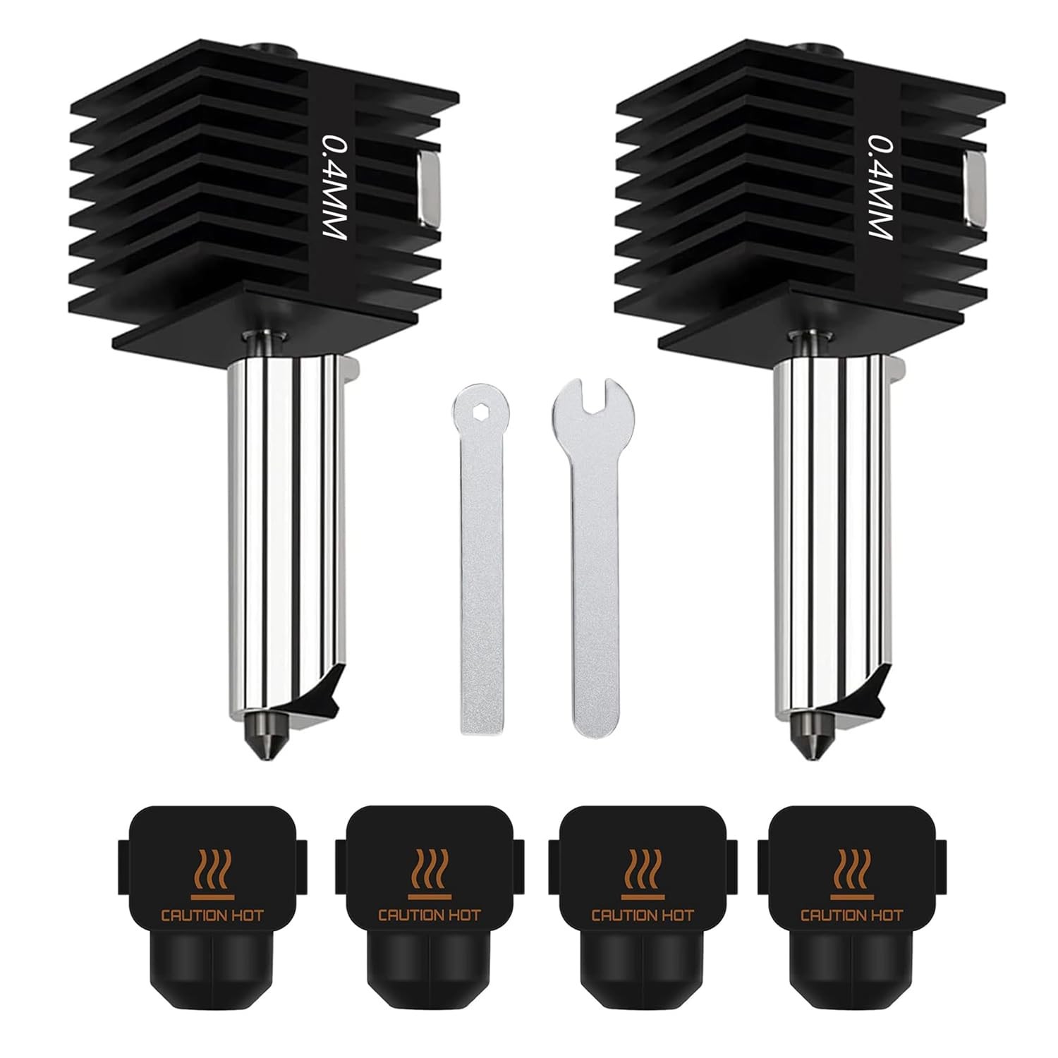 HzdaDeve 2 Pack A1 Mini/A1 Hotend Print Head Hot End Kit Extruder 0.4MM 