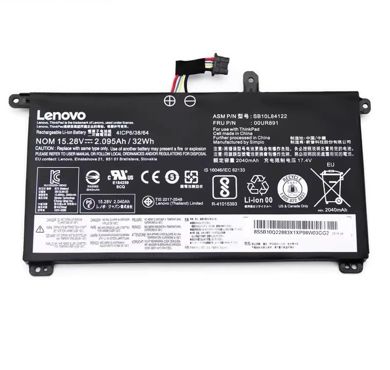Genuine 01AV493 Battery For Lenovo ThinkPad T570 T580 00UR891 00UR892 SB10L84121