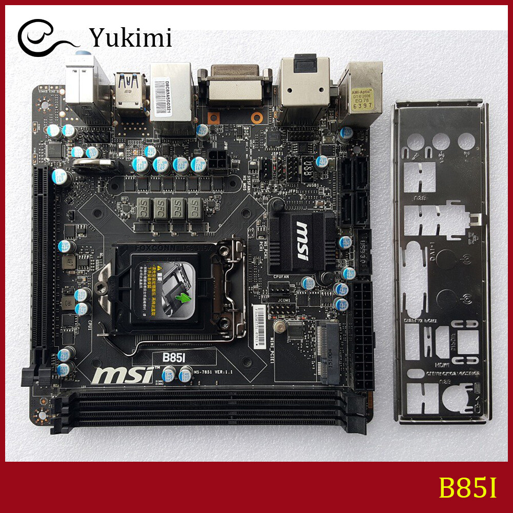 FOR MSI B85I Socket 1150 16GB DDR3 HDMI DVI-I DisplayPort Mini-ITX Motherboard