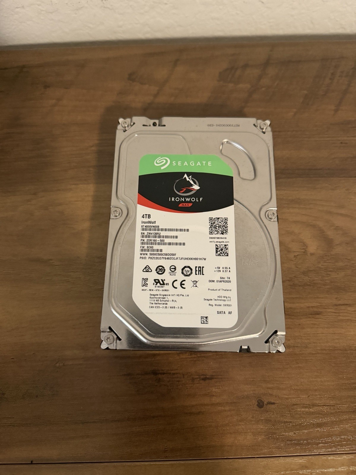 Seagate IronWolf 4TB 3.5in SATA III Internal HDD ST4000VN008