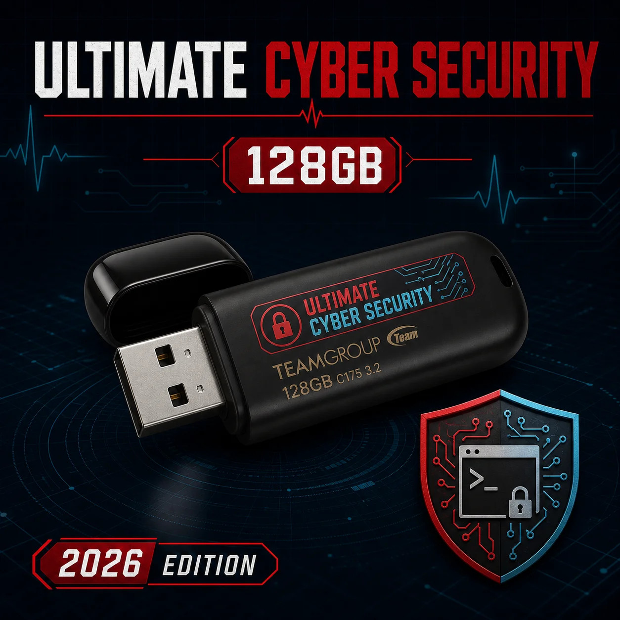 Ultimate Cyber Security 128GB Bootable USB 9-System Toolkit