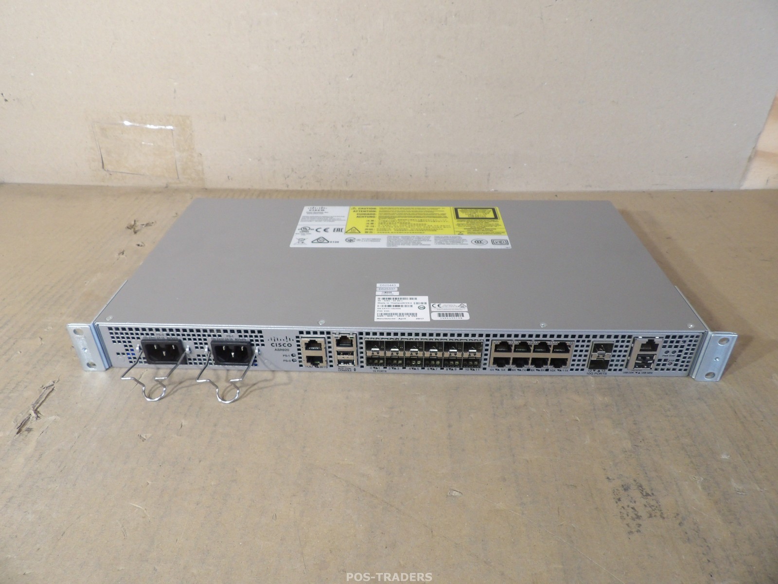 Cisco ASR920 ASR-920-12CZ-A V03 Aggregation Service Router - INCL RACK EARS