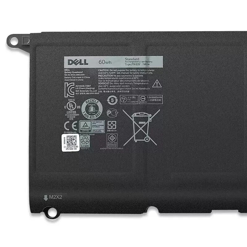 New Genuine 60Wh PW23Y Battery For Dell XPS 13 9360 D1605G 0RNP72 0TP1GT 0PW23Y