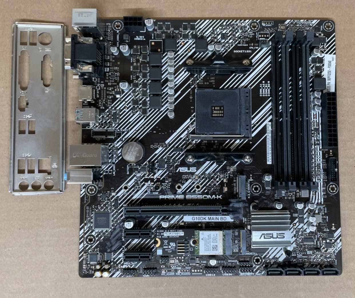 ASUS Prime B550M-K AMD Socket AM4 DDR4 Micro-ATX Motherboard | tested & working