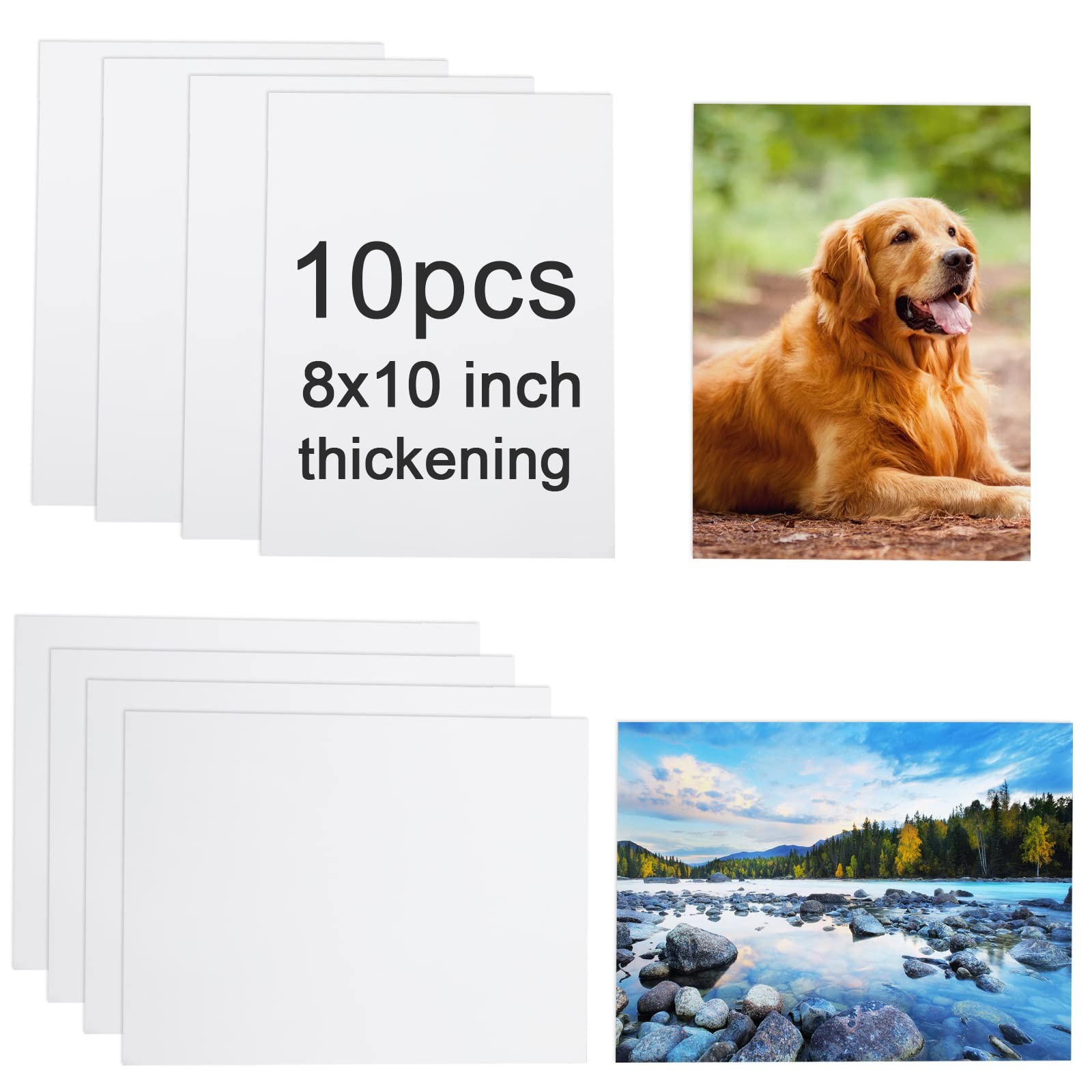 10 Pcs Sublimation Metal Photo Blanks 8"X10" X0.45mm Aluminum Photo Sign