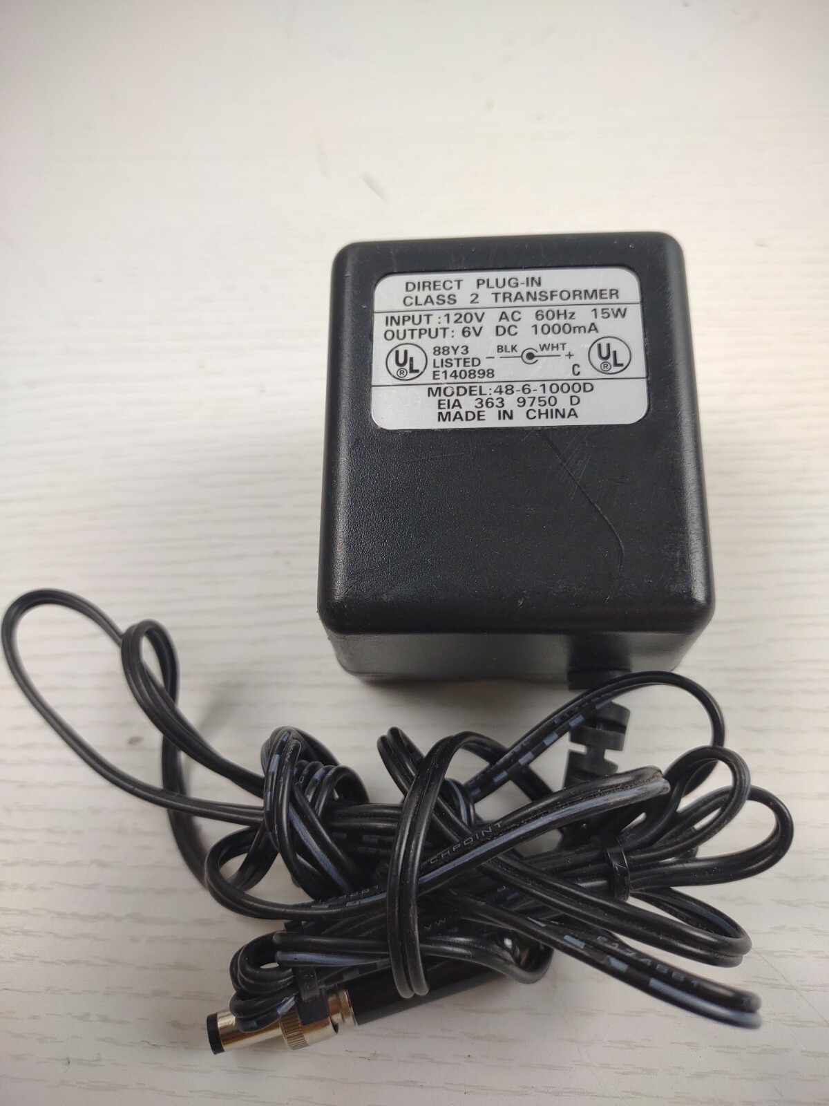 Genuine Ac Adapter 48-6-1000D Output 6 V 1000mA Power Supply Adapter A79