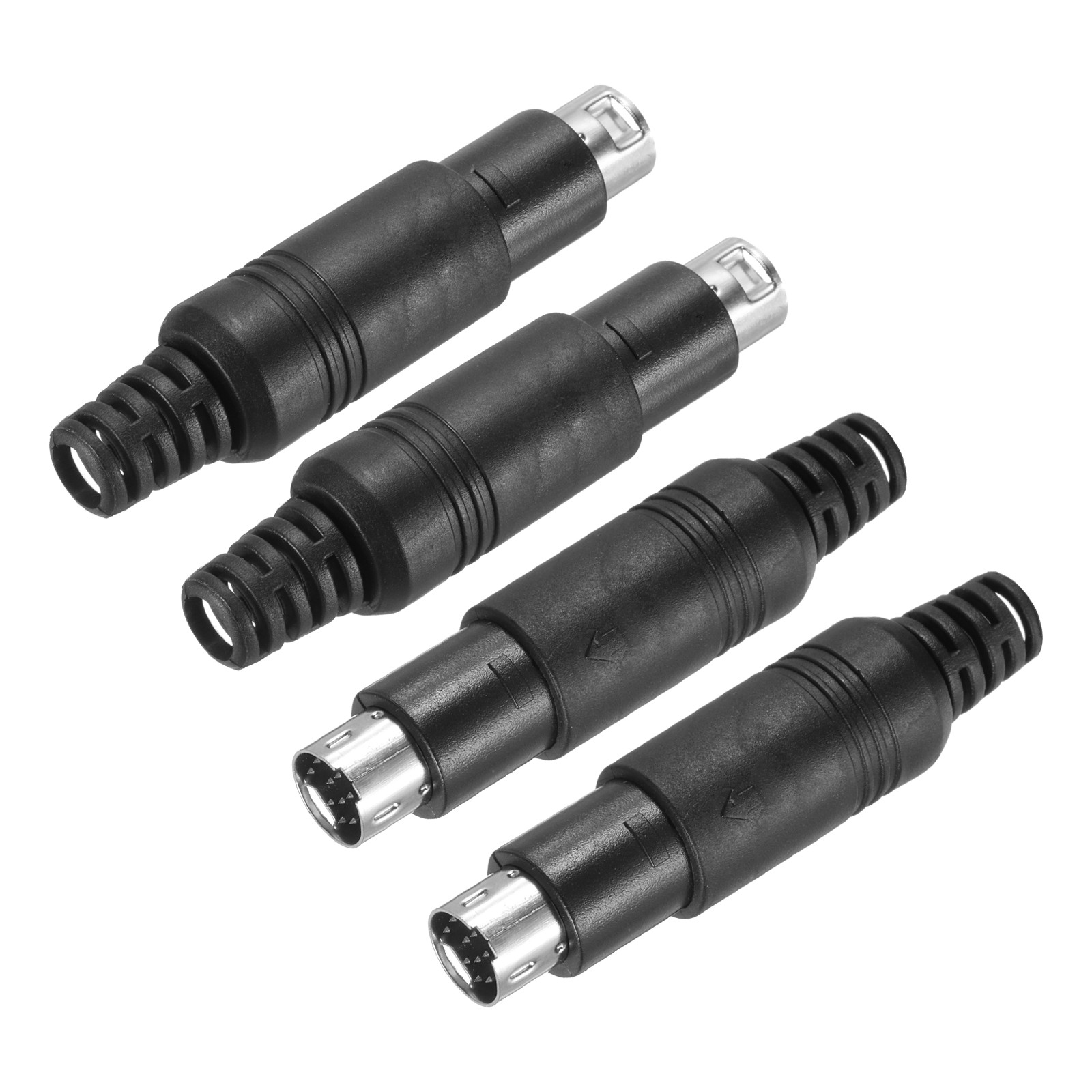 4 Pcs S-Video DIN Mini Male Connector 9 Pin for PS/2